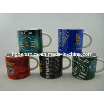 Half Ceramic Mug, 8oz Ceramic Coffee Mug